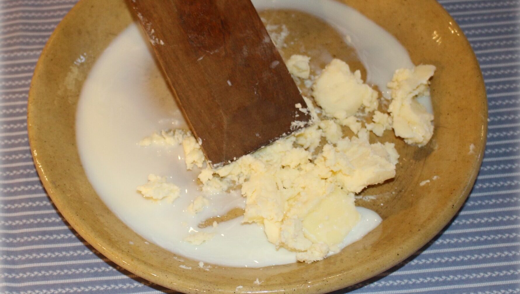 Making butter by hand